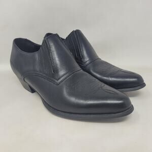 Durango Boots 9 Black Leather Western Cowgirl Ankle Booties Rodeo RD3520 Country